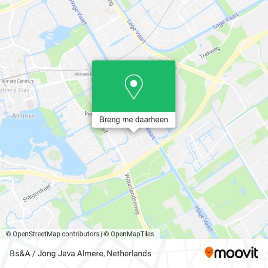 Bs&A / Jong Java Almere kaart