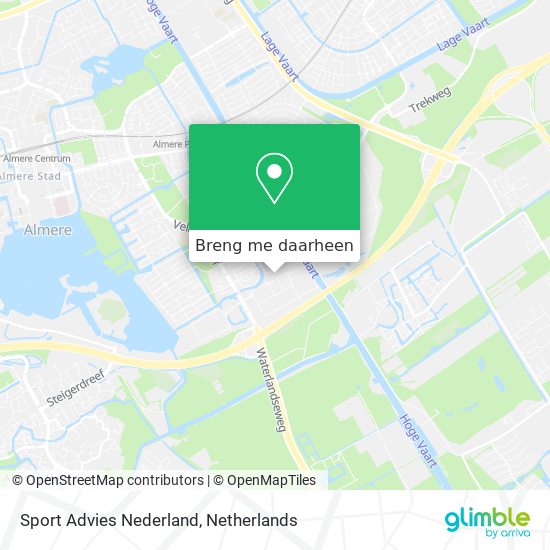 Sport Advies Nederland kaart