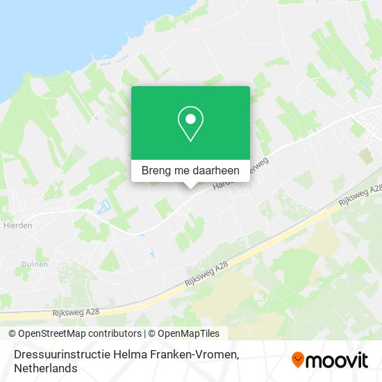Dressuurinstructie Helma Franken-Vromen kaart