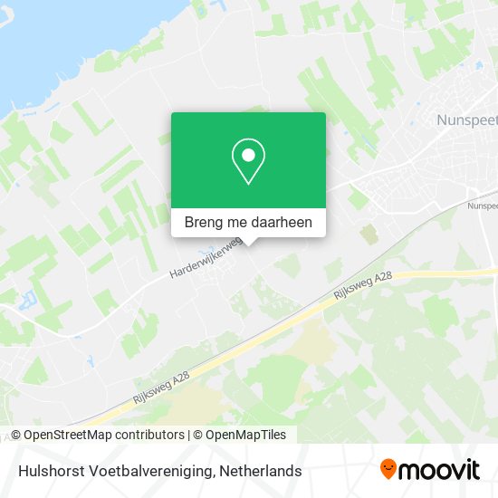 Hulshorst Voetbalvereniging kaart