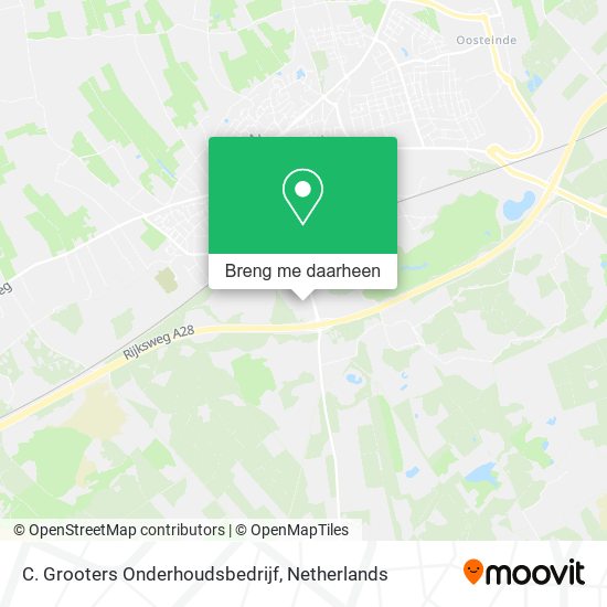 C. Grooters Onderhoudsbedrijf kaart