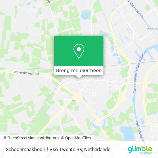 Schoonmaakbedrijf Vso Twente BV kaart