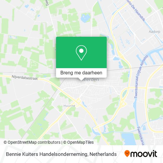 Bennie Kuiters Handelsonderneming kaart