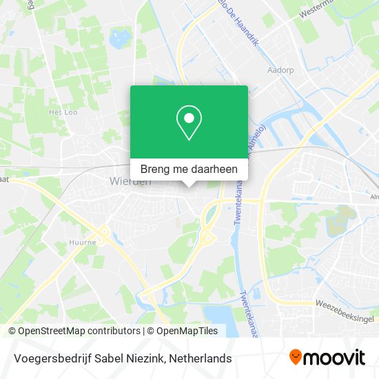 Voegersbedrijf Sabel Niezink kaart