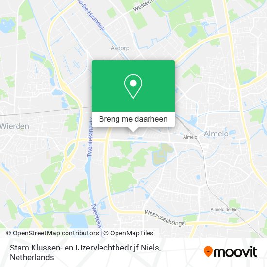 Stam Klussen- en IJzervlechtbedrijf Niels kaart