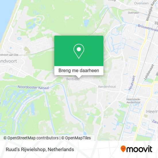 Ruud's Rijwielshop kaart