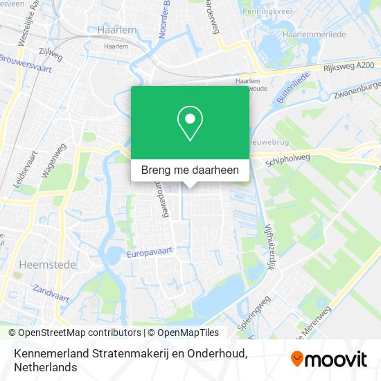 Kennemerland Stratenmakerij en Onderhoud kaart