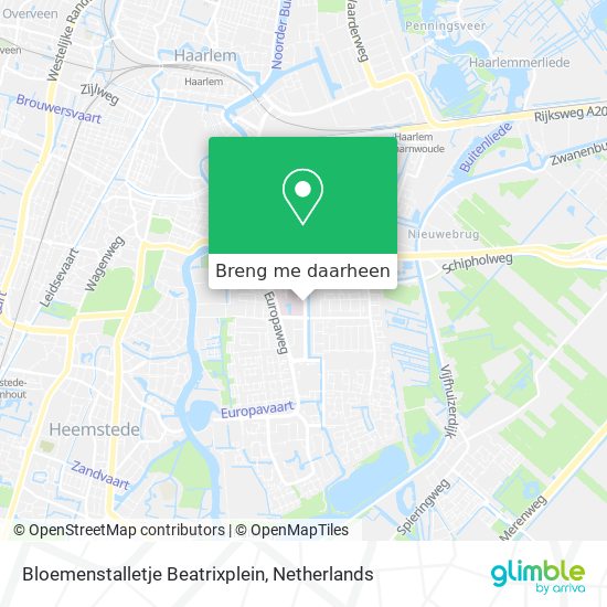 Bloemenstalletje Beatrixplein kaart
