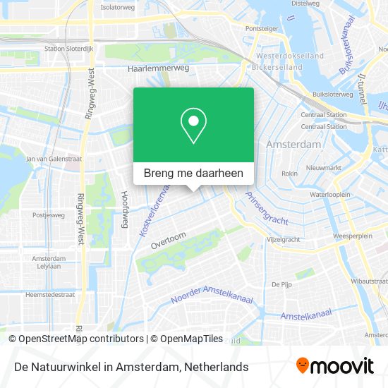 De Natuurwinkel in Amsterdam kaart