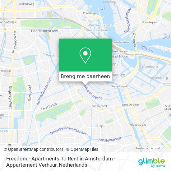 Freedom - Apartments To Rent in Amsterdam - Appartement Verhuur kaart