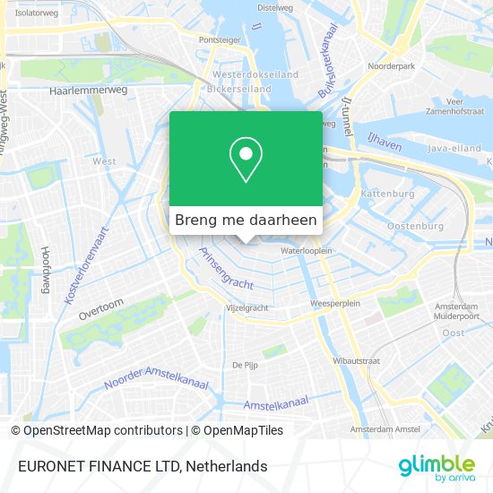 EURONET FINANCE LTD kaart