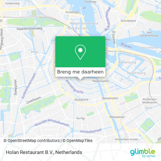 Holan Restaurant B.V. kaart
