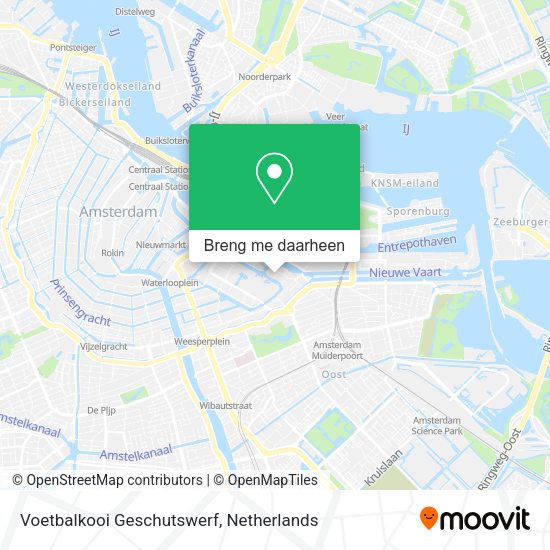 Voetbalkooi Geschutswerf kaart