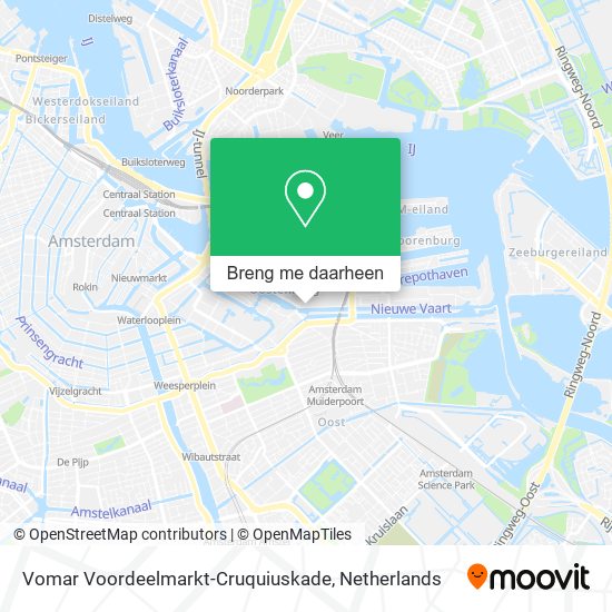 Vomar Voordeelmarkt-Cruquiuskade kaart