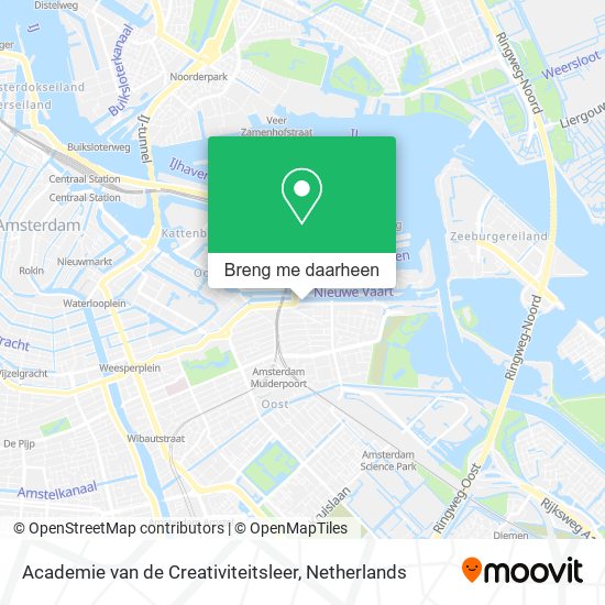 Academie van de Creativiteitsleer kaart