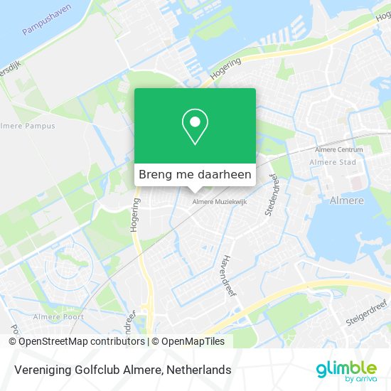 Vereniging Golfclub Almere kaart