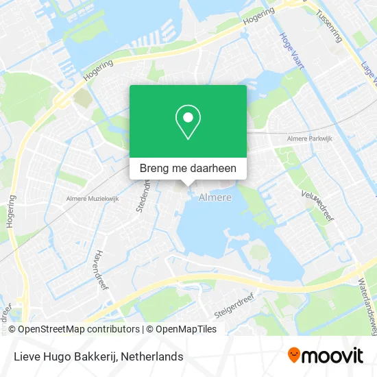 Lieve Hugo Bakkerij kaart