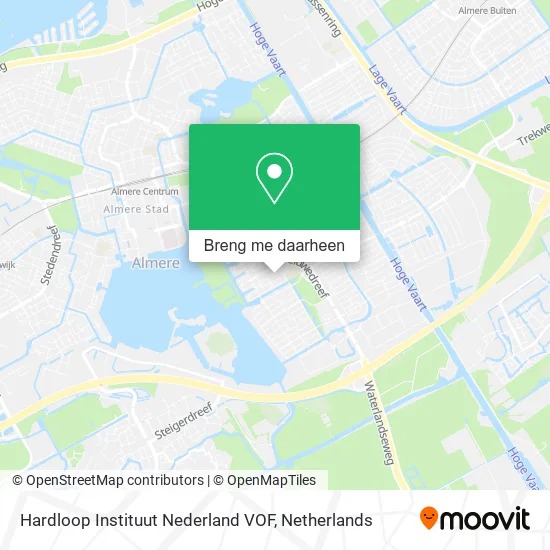 Hardloop Instituut Nederland VOF kaart