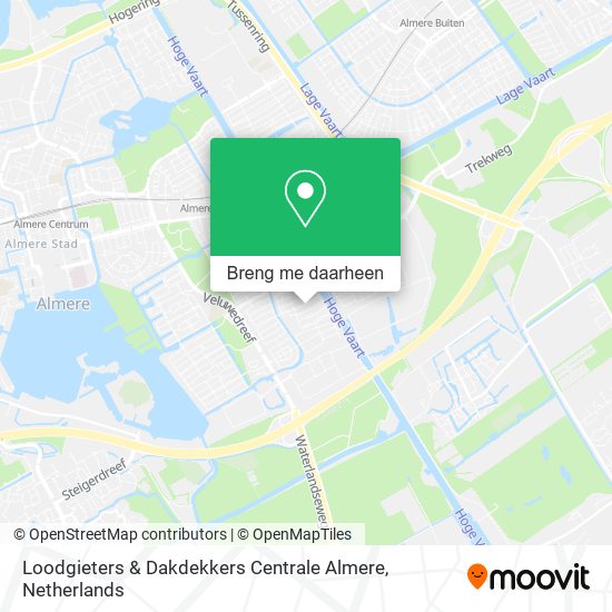 Loodgieters & Dakdekkers Centrale Almere kaart