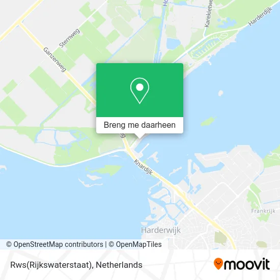 Rws(Rijkswaterstaat) kaart