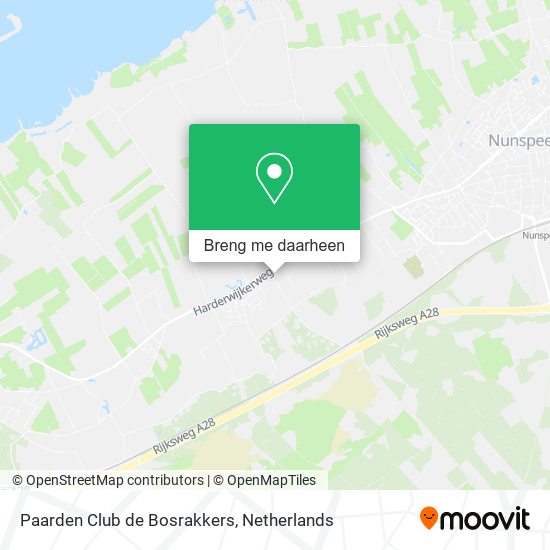Paarden Club de Bosrakkers kaart