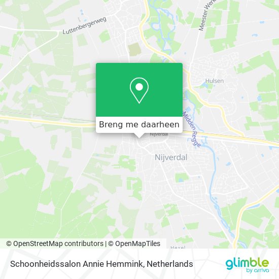 Schoonheidssalon Annie Hemmink kaart