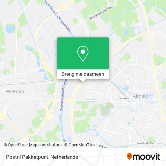 Postnl Pakketpunt kaart
