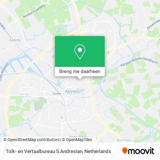 Tolk- en Vertaalbureau S.Andresian kaart