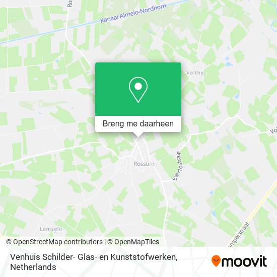 Venhuis Schilder- Glas- en Kunststofwerken kaart