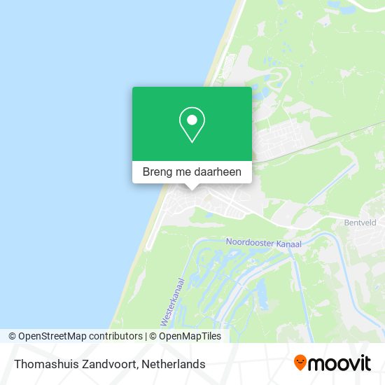 Thomashuis Zandvoort kaart