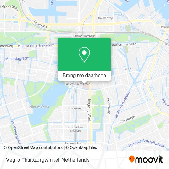 Vegro Thuiszorgwinkel kaart