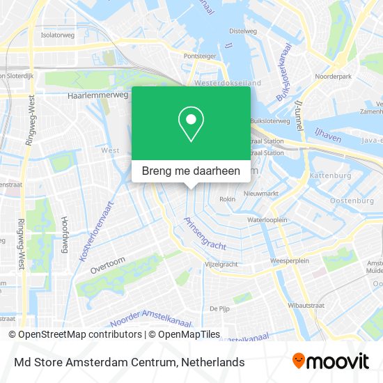 Md Store Amsterdam Centrum kaart