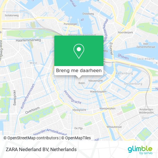 ZARA Nederland BV kaart