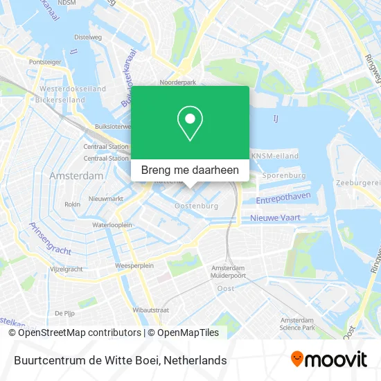 Buurtcentrum de Witte Boei kaart