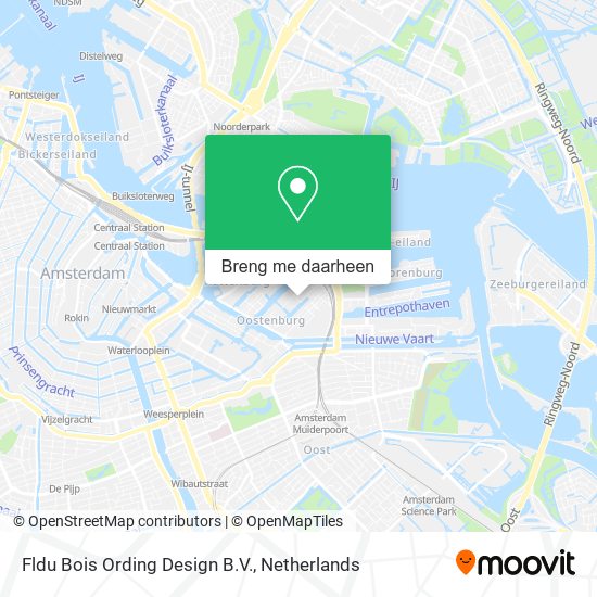 Fldu Bois Ording Design B.V. kaart