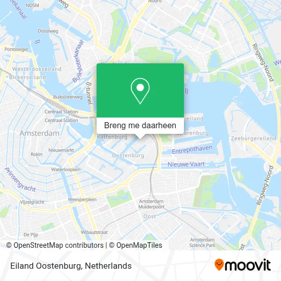 Eiland Oostenburg kaart