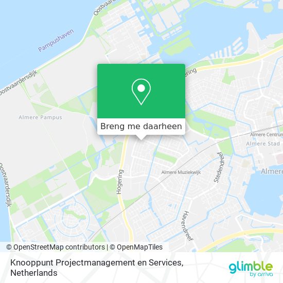 Knooppunt Projectmanagement en Services kaart