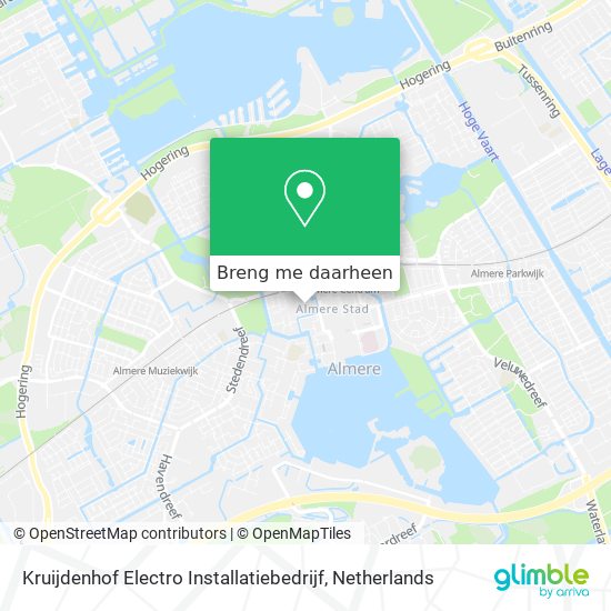 Kruijdenhof Electro Installatiebedrijf kaart