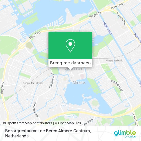 Bezorgrestaurant de Beren Almere-Centrum kaart