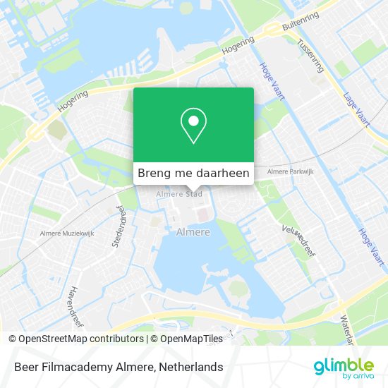 Beer Filmacademy Almere kaart