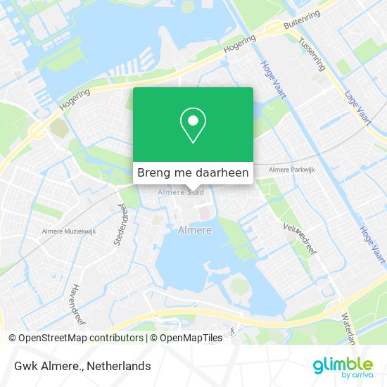 Gwk Almere. kaart