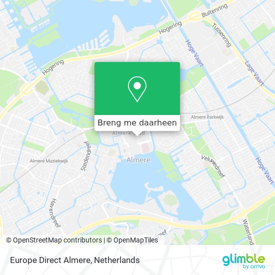 Europe Direct Almere kaart