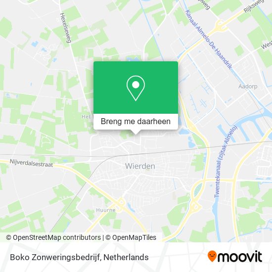 Boko Zonweringsbedrijf kaart