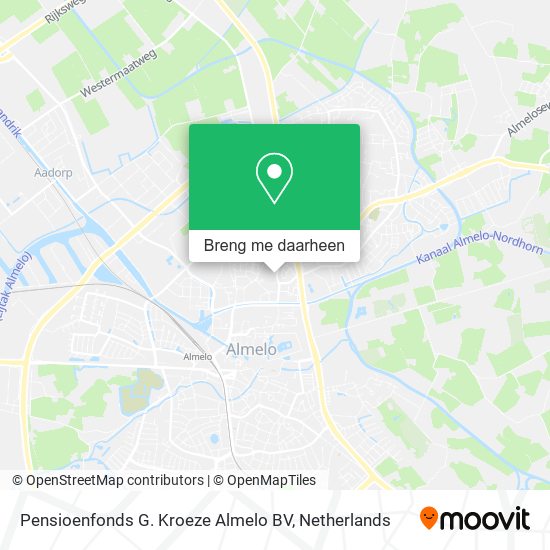 Pensioenfonds G. Kroeze Almelo BV kaart