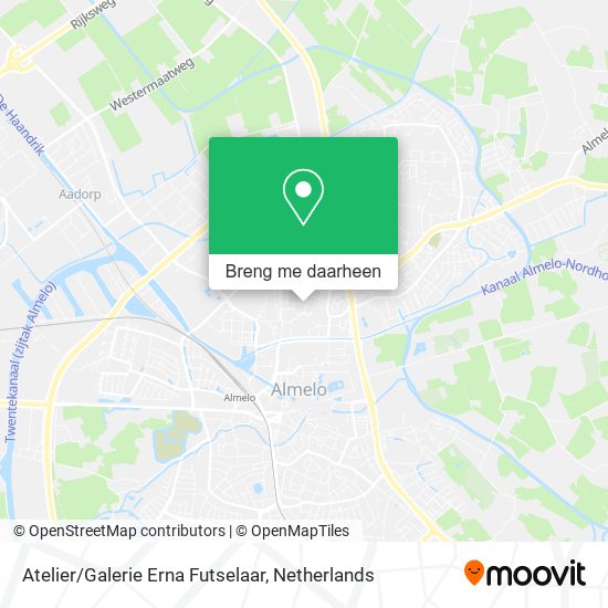 Atelier/Galerie Erna Futselaar kaart