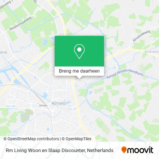 Rm Living Woon en Slaap Discounter kaart