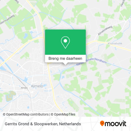 Gerrits Grond & Sloopwerken kaart