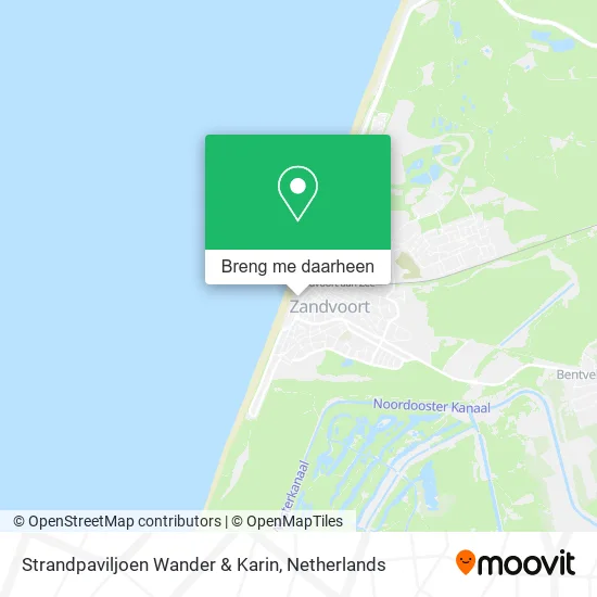 Strandpaviljoen Wander & Karin kaart