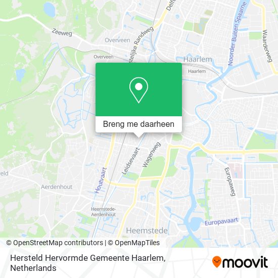 Hersteld Hervormde Gemeente Haarlem kaart