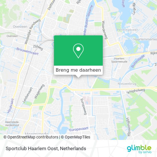 Sportclub Haarlem Oost kaart